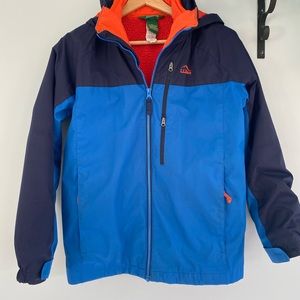 LL Bean blue/orange 3 in 1 size 12/14